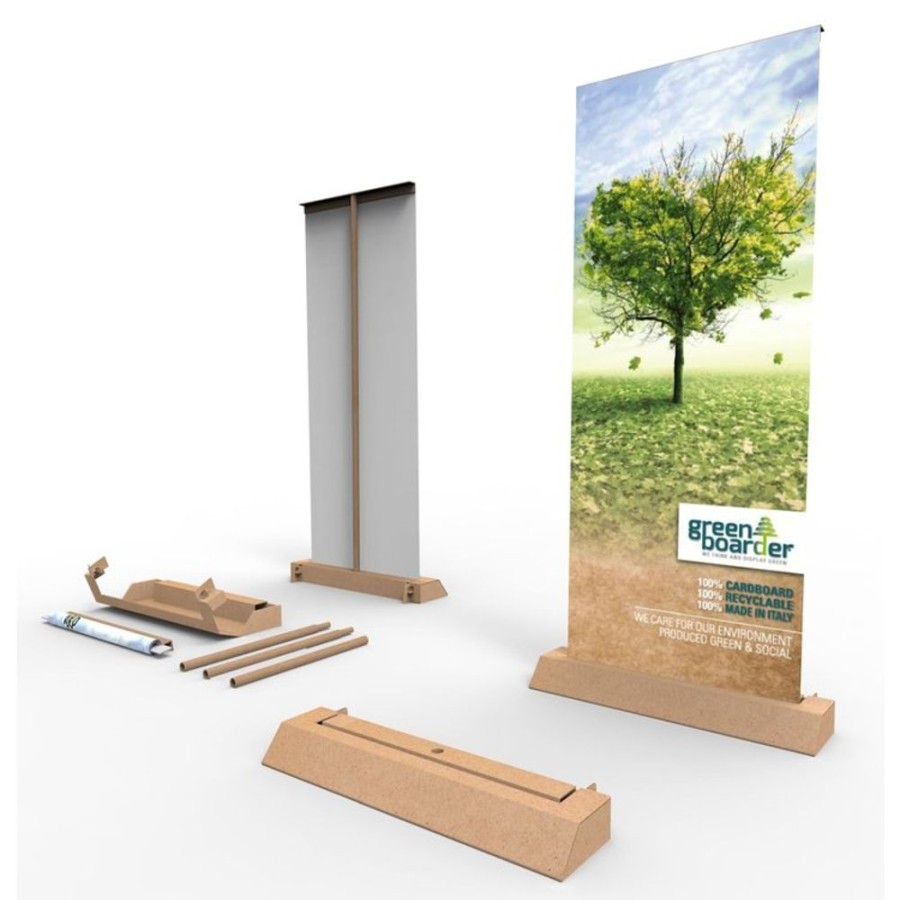 Masgeschneidert KarTent NL | Roll-Up Banner Aus Karton Mit Druck